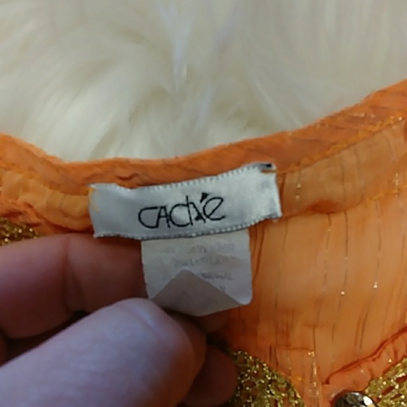 Cache Gauze & Metallic Sheer Blouse - Picture 6 of 8